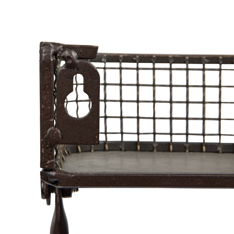 Jefferey 2 Piece Metal Floating Shelf