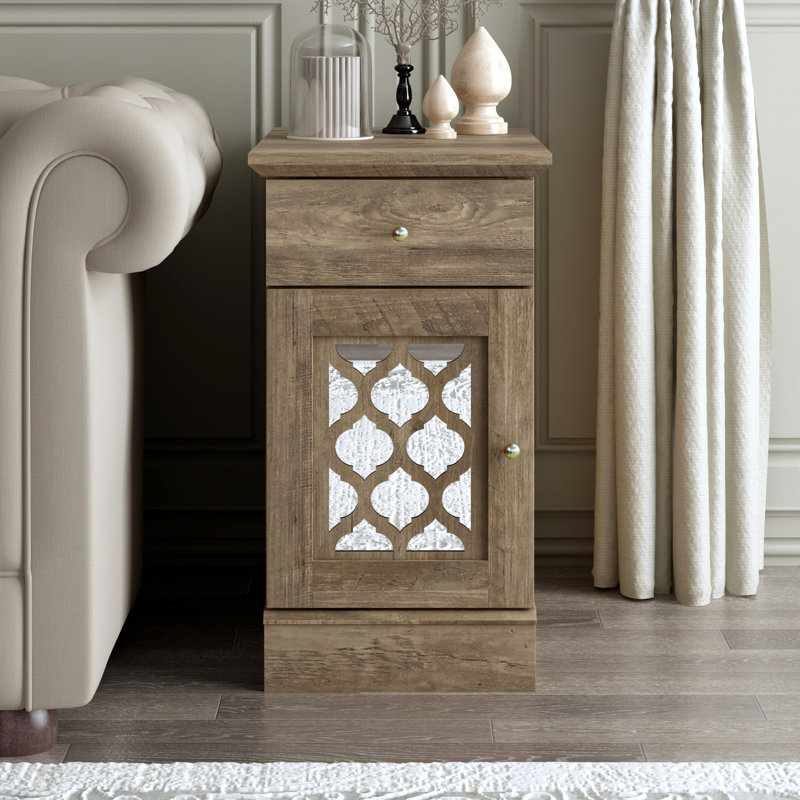 Table de bout Korbin, Chêne noueux