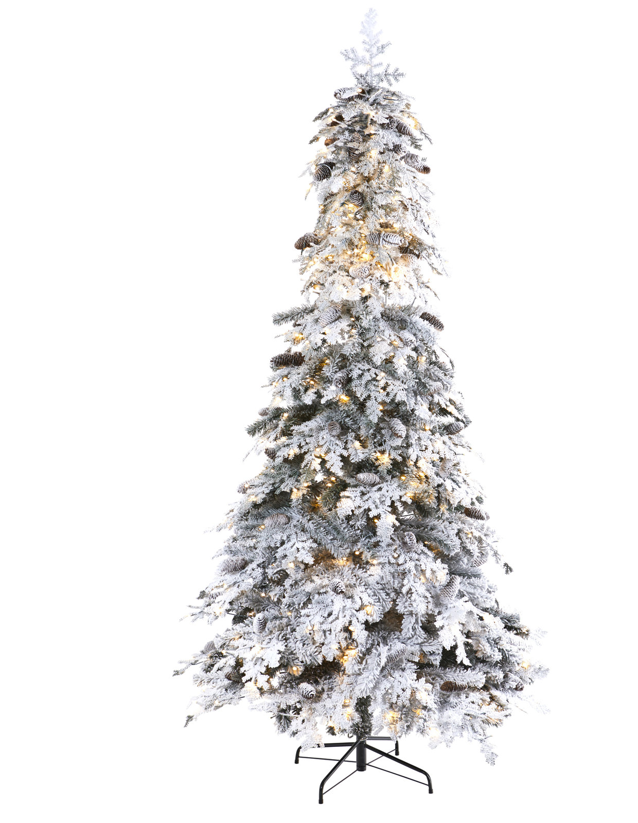 Lighted Artificial Christmas Tree, 8' H