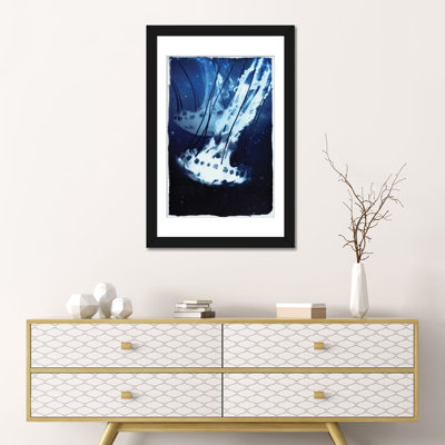 « indigo jellyfish », impression sur toile