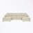 Corduroy Double-Chaise Sectional Sofa-1054443921