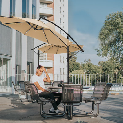 Modla 113.8'' Cantilever Umbrella