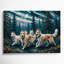 Chiens, "Buhund" gris sur toile, art mural-1128122996