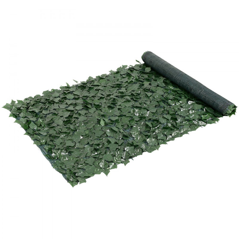 39"x98" Artificial Faux Ivy Leaf Privacy Fence Screen with Mesh Cloth Backing