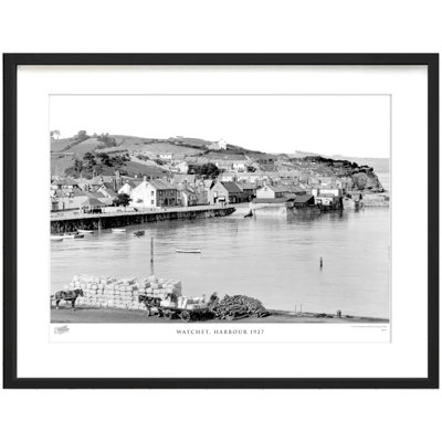 Watchet, Harbour 1927 - Single Picture Frame Print