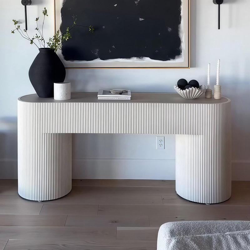 Console moderne de style nordique, H 33,5 po x l 63 po x P 15,7 po