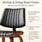 Modern Upholstered Faux Leather Dining Chairs with Walnut Bentwood Frame-1099041200-1099041204