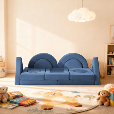 Kids Couch，16PCS Modular Play Couch for Playroom Bedroom