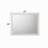 Naima White Finish Mirror