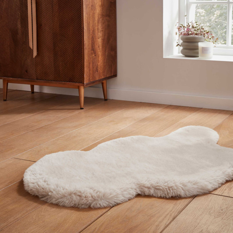 Lehi area rug Table Tufted Sheepskin Beige, Novelty 60 x 90cm