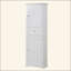 Grande armoire de rangement pour salle de bain, armoire de rangement autoportante avec tiroir et tablette réglable, panneau de fibres à densité moyenne avec finition peinte-366261532