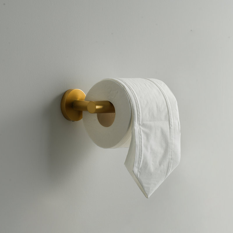 Porte-papier hygiénique mural, Or brossé