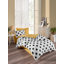 Ensemble de housse de couette en mélange de coton blanc / noir-22797604-22797611
