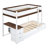 Twin-Over-Twin Bunk Bed With Twin Size Trundle, Storage And Desk, White+Walnut-324653175