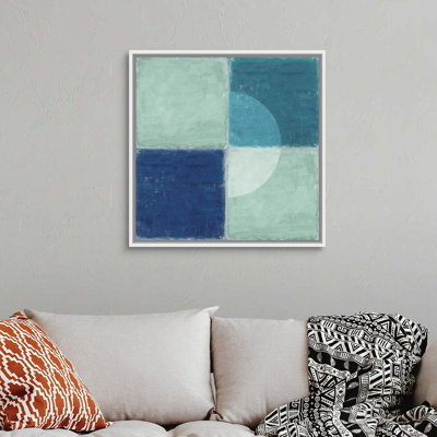 "Blue tiles II" par Tom Reeves, reproduction d’art sur toile
