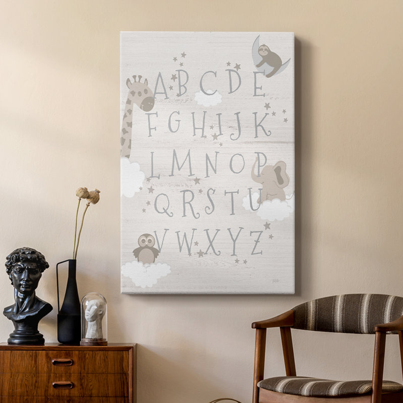 Dream Time Alphabet - galerie sur mesure, H 18 po x l 12 po