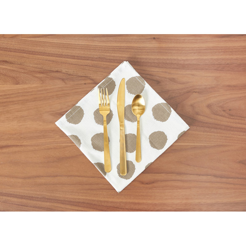 Serviette de table en coton 18 po, Brun