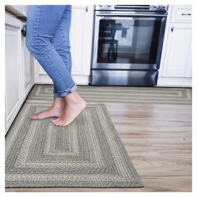 Tapis gris en jute tressé Dailee