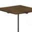 Table d'appoint brun foncé et bronze industriel avec pieds en trépied