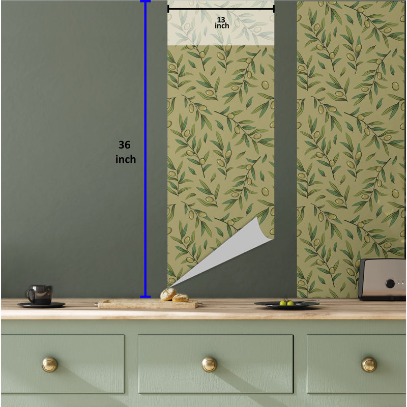 Bornhart Roll, 36" L x 13" W, Avocado Green Fern Green