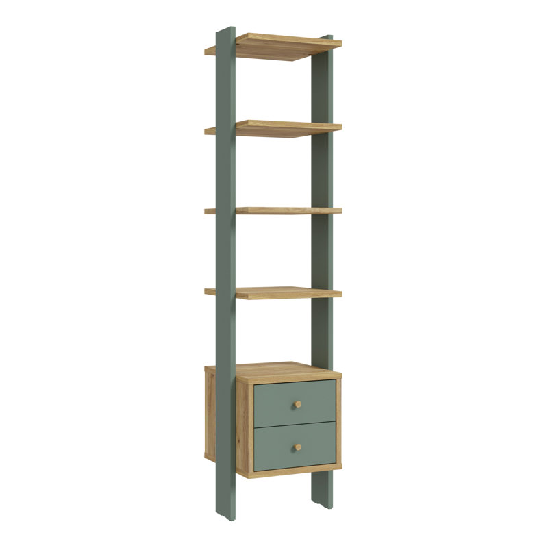 Caskie Manufactured Wood Shelving Unit, (4 Shelves) 184.15cm H x 43.94cm W x 41.15cm D