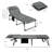 Outsunny Folding Chaise Lounge With 5-Level Reclining Back, Outdoor Tanning Chair With Reading Face Hole, Outdoor Lounge Chair With Side Pocket & Headrest For Beach, Yard, Patio-115598758