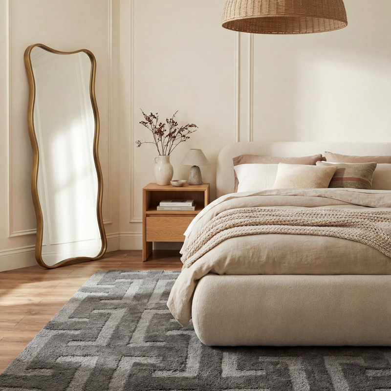Camelle Modern Geometric Rug, Rectangle 6' x 9'