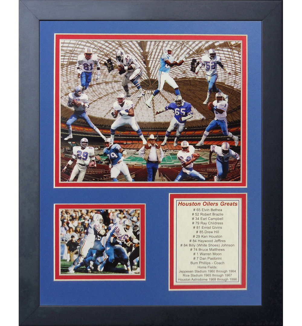 Houston Oilers Greats Farmed Memorabili Legends Never Die