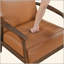 Chaise d'appoint rembourrée en similicuir 1 pièce