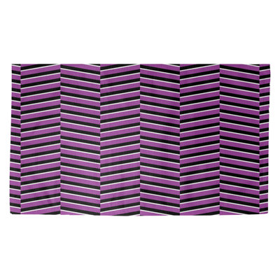 Rayures mauves mauves Tapis décoratif