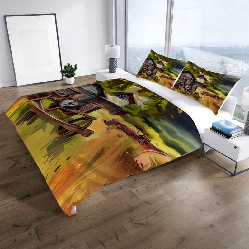 Abstract Duvet Cover, Queen Duvet Cover + 2 Queen Shams