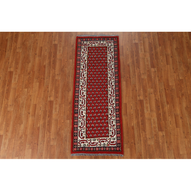 Tapis rouge en laine Botemir