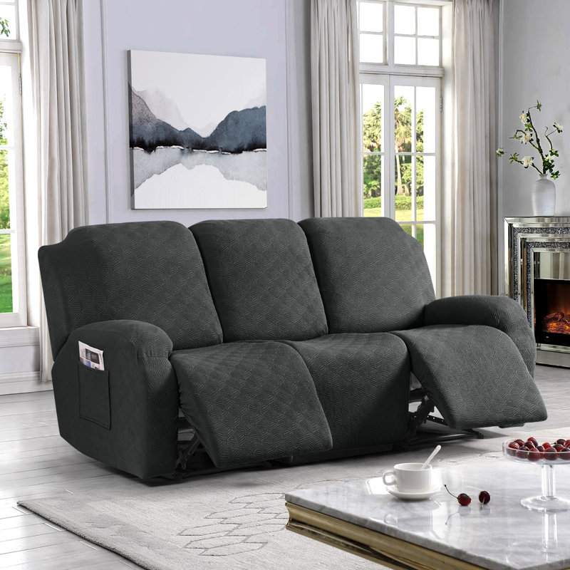 Housse pour fauteuil inclinable et extensible 3 places Wald, Housse pour canapé inclinable