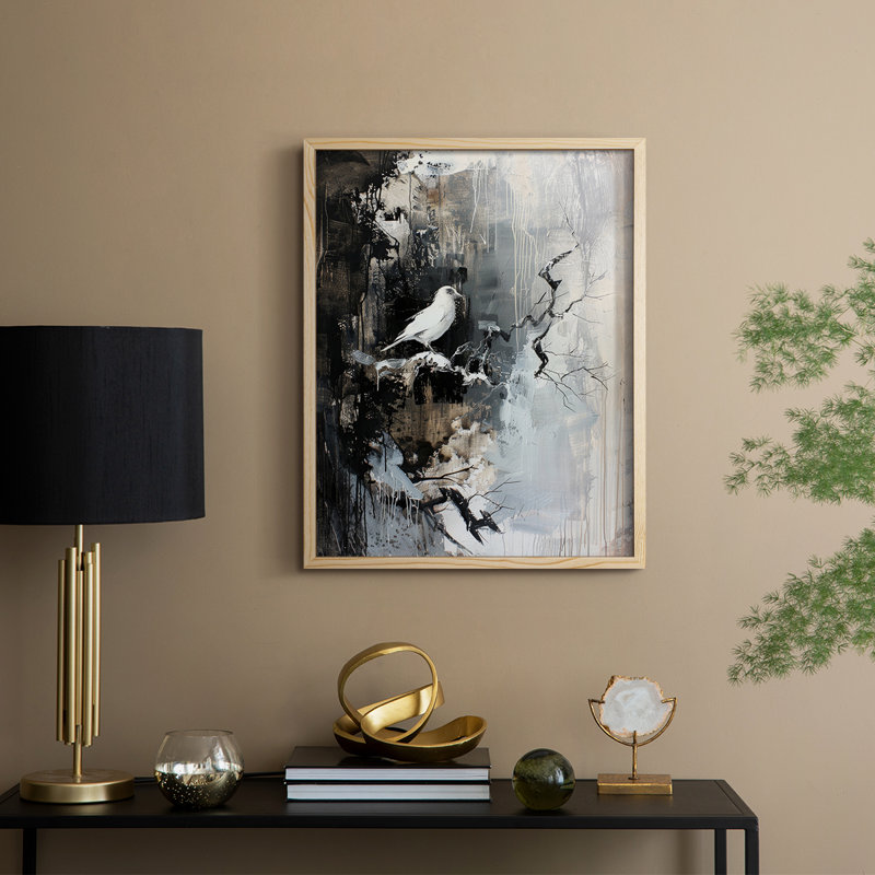 ANIMALS Series LI, reproduction encadrée - bois massif, H 30 po x l 24 po