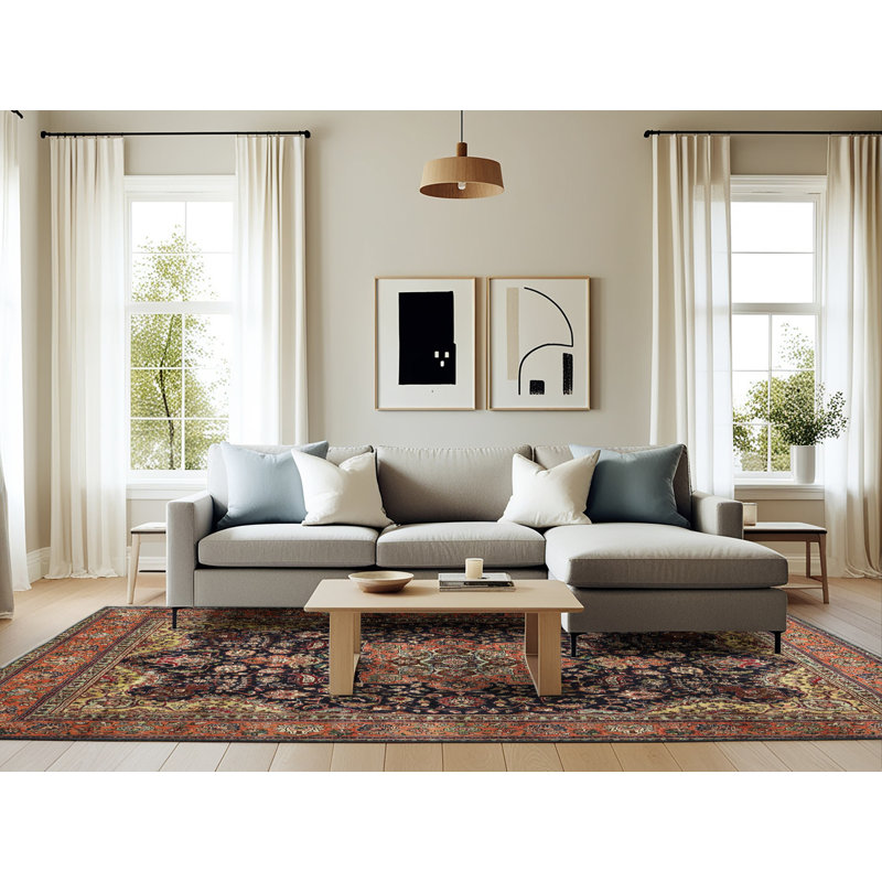 Sally Oriental Indoor Rug, Rectangle 6' x 9'