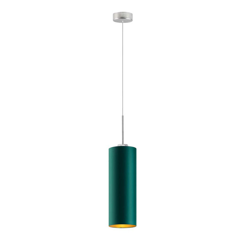 Ashraff 1 - Light Cylinder Pendant, Green, Grey