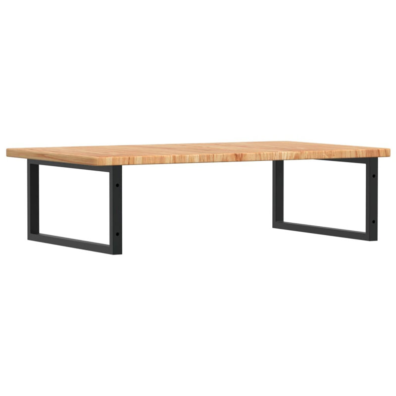 Brookann 100cm Solid Wood Bathroom Vanity Top, Oak/Black