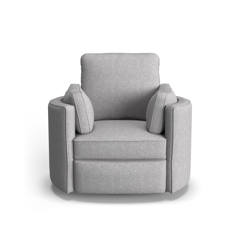 Vedika Swivel Recliner, Dove Grey Performance, Manual