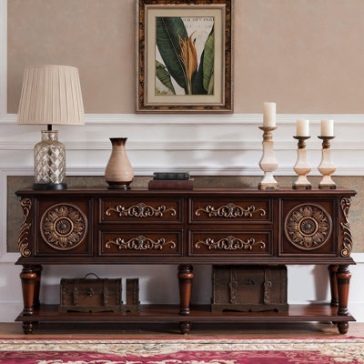 Console de style européen de luxe rétro