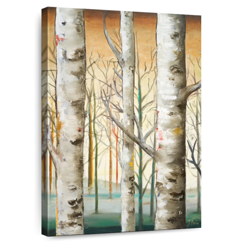 Forêt de bouleaux dorés Alvord III, H 24 po x l 16 po