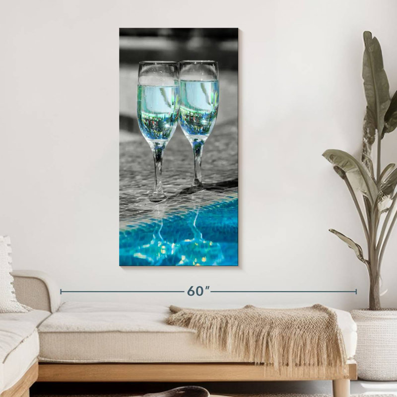 " Pop Pool Wine " by SodaPopArt, 48" H x 24" W x 1.25" D