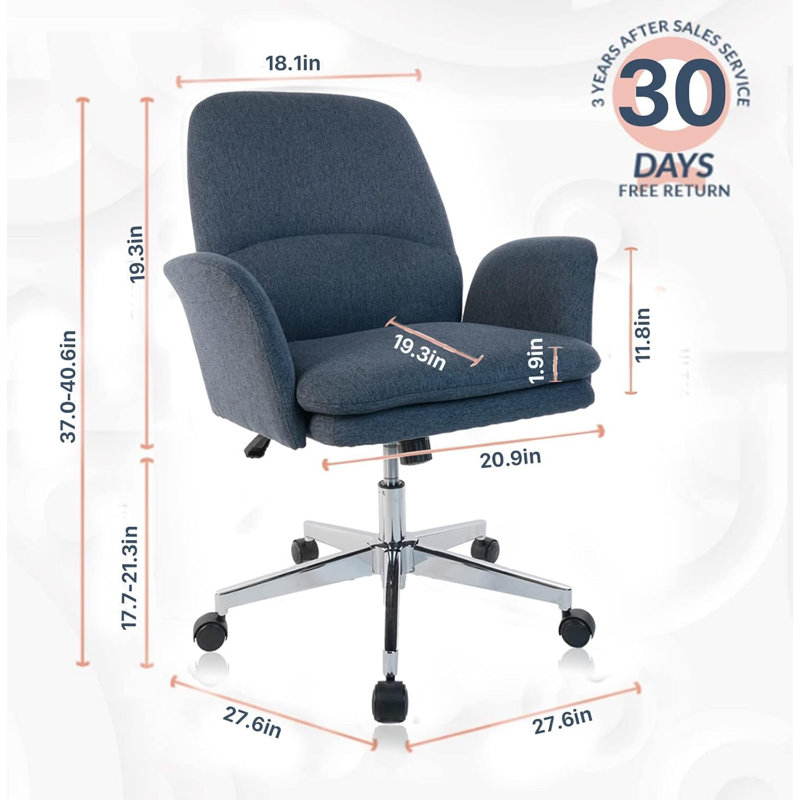 Chaise de travail, Bleu