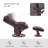 Kimmons Reclining Chairs with Ottoman, 360 Degrees Swivel Recliners with Massage, Faux Leather-1563903953