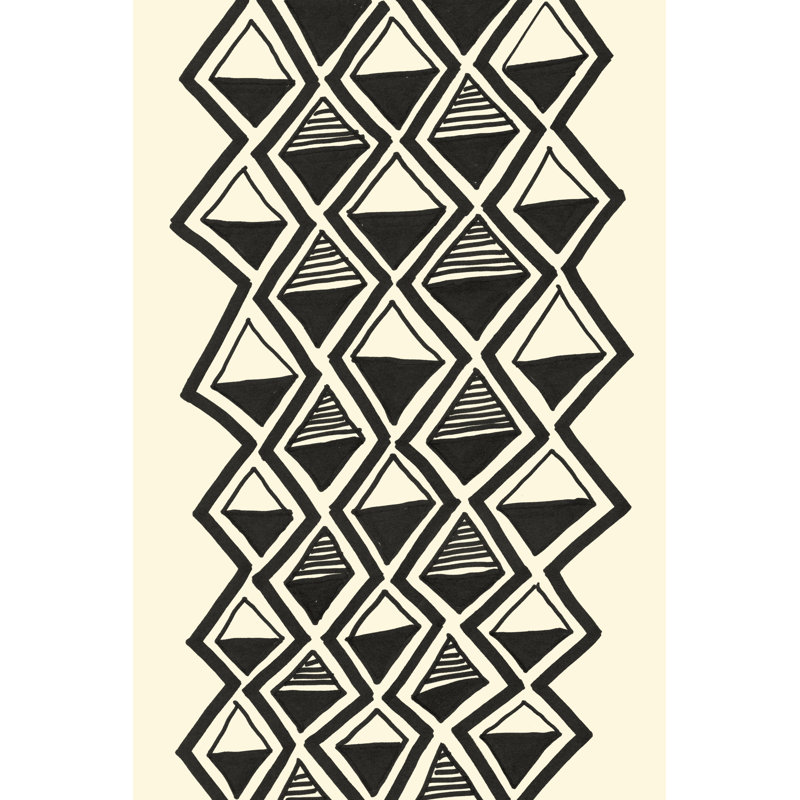 Mud Cloth Study IV by Renée W. Stramel - Graphic Art, 122 cm H x 81 cm W, Wrapped Canvas