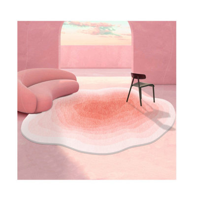 Tapis Alien ， Cashmere Imitation Tapis irrégulier Tapis moelleux moelleux anti-dérapant