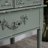 Vaillancourt Glass Paned Distressed Accent Cabinet 