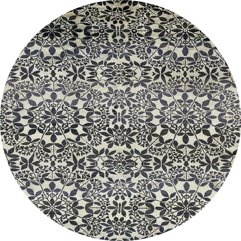 Tapis multicolore abstrait Adaha, Rond 6 pi