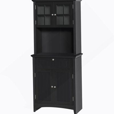 Garde-manger avec tablettes, portes et tiroirs