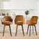 Celines 26.5" Swivel  360-degree Faux Leather Upholstered Counter Stool Set of 3