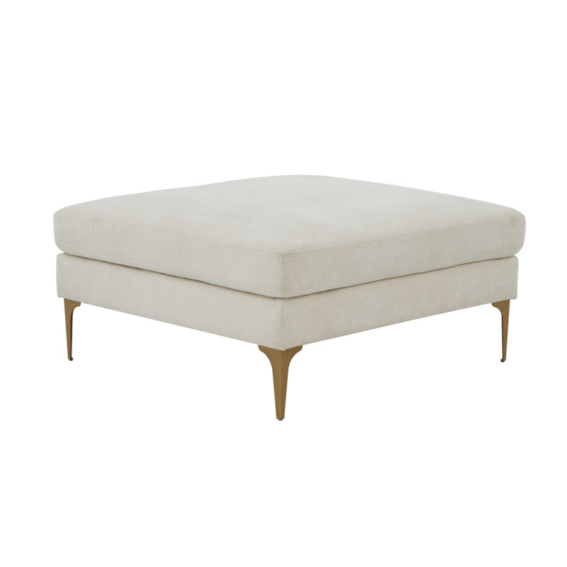 Repose-pieds standard de 39,5 po de largeur, Polyester crème